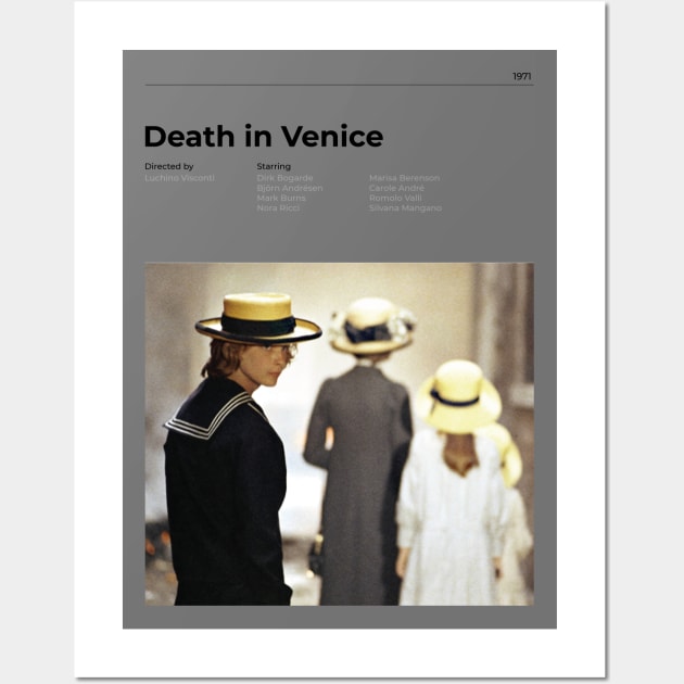 Death in Venice (Morte a Venezia) - Minimalist Movie Poster - Luchino Visconti Wall Art by notalizard